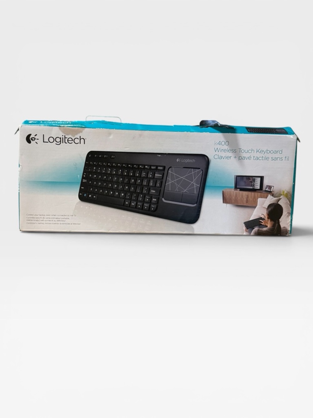 Logitech Black Wireless Touch Keyboard with Patterned Touchpad